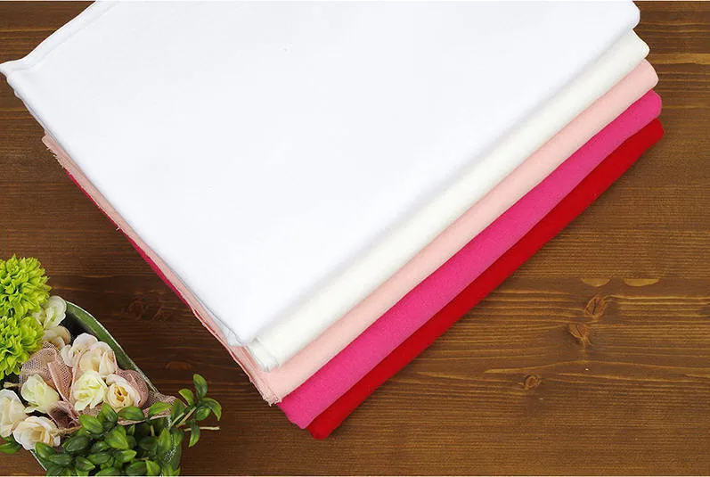 Cotton French Terry Knit Fabric, Stretchy Fabric - 12 Solid Colors - By the Yard 102533