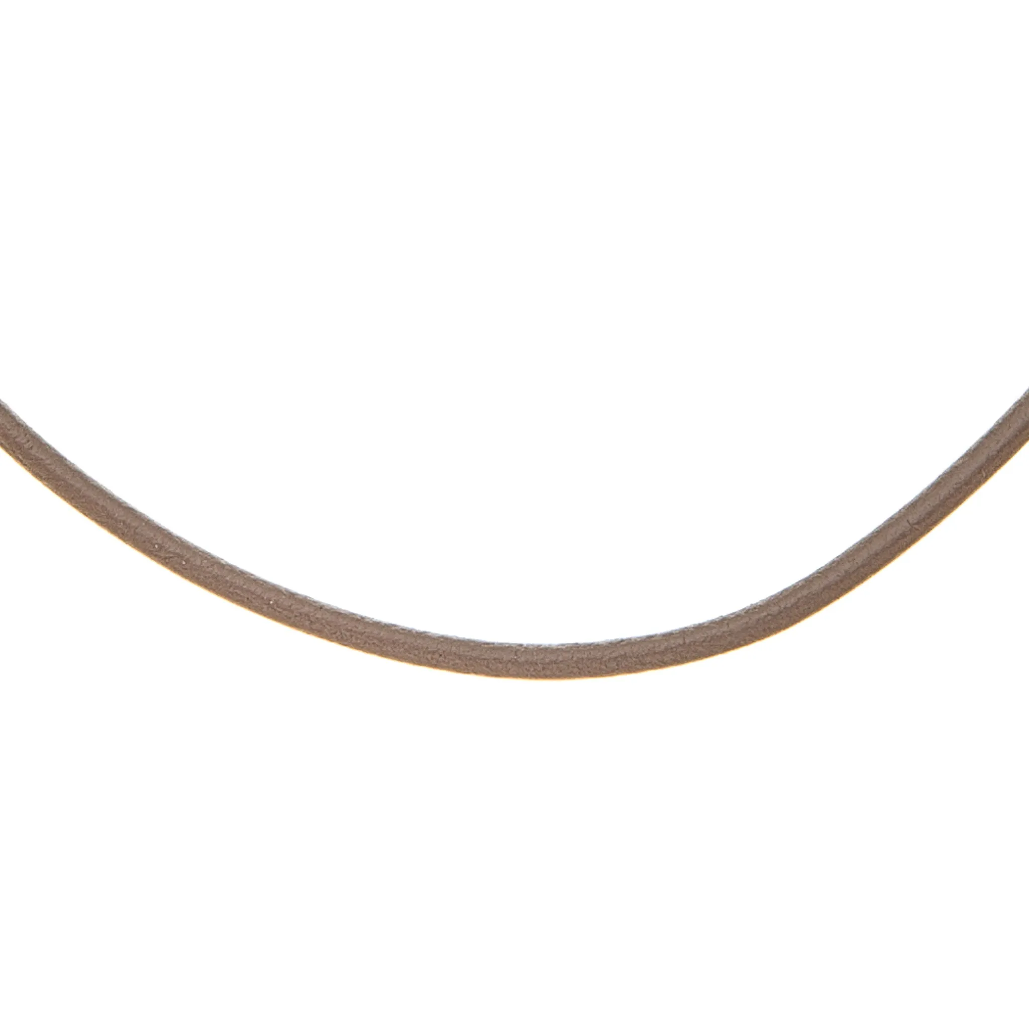 Dark Brown Leather Necklace