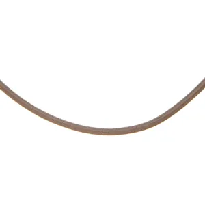 Dark Brown Leather Necklace