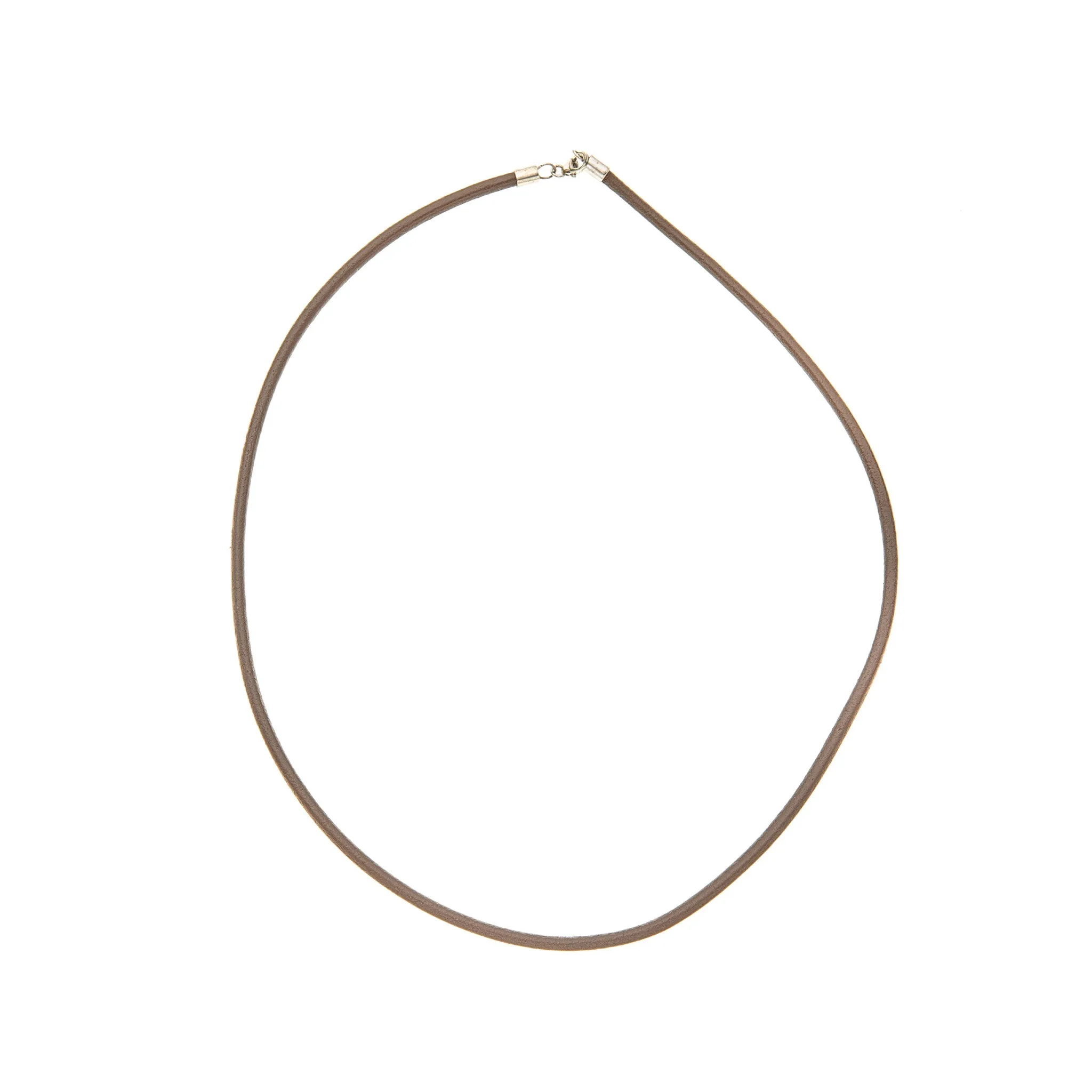 Dark Brown Leather Necklace