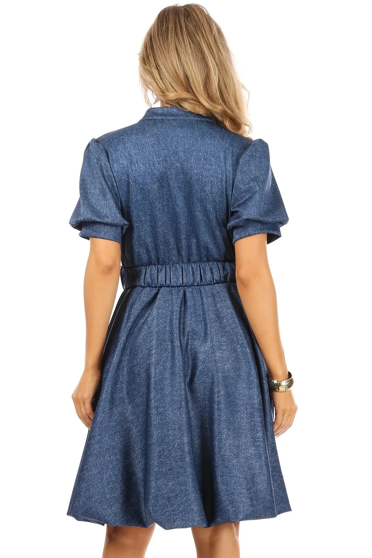 Denim Belted Dress