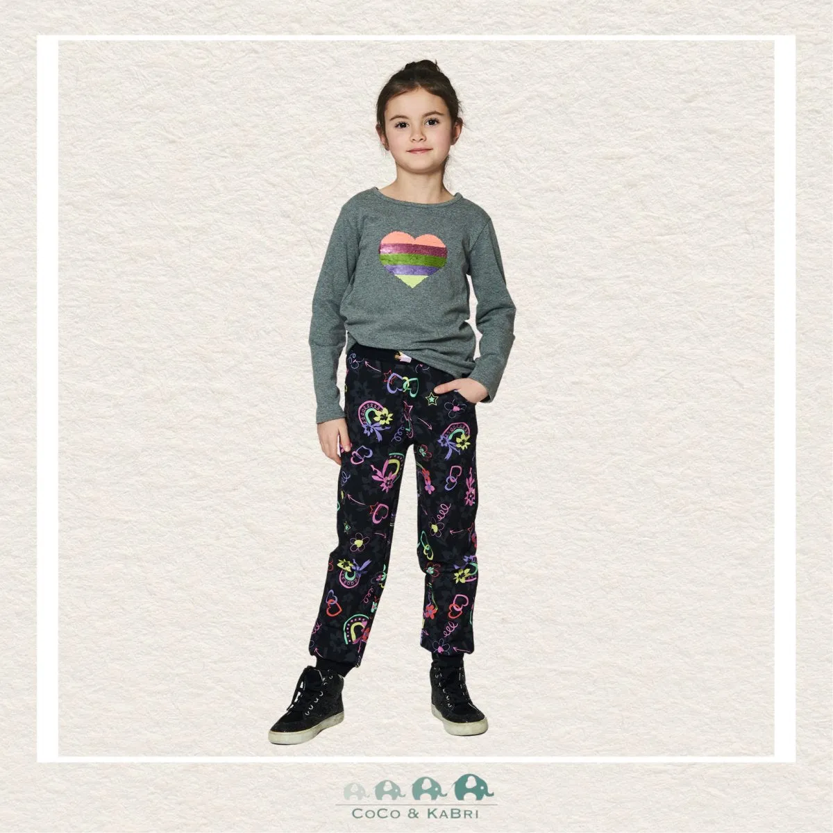Deux Par Deux: Long Sleeve Tshirt with Sequined Heart