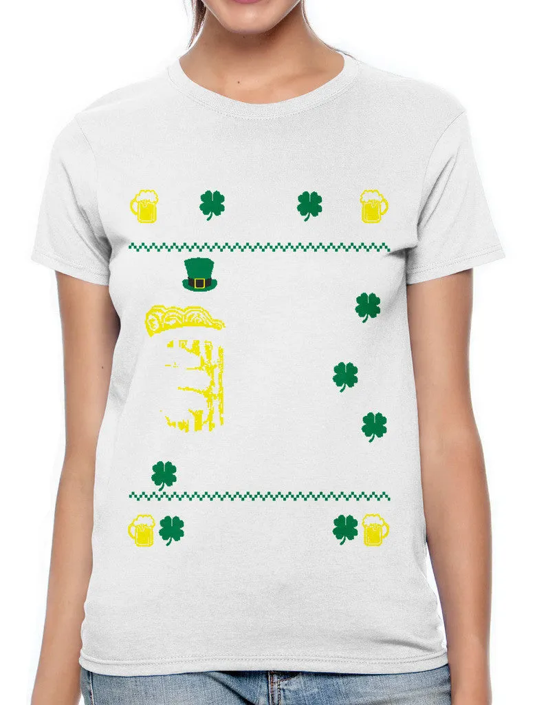 Digital Trump Make St Patricks Day Great Again Women's T-shirt