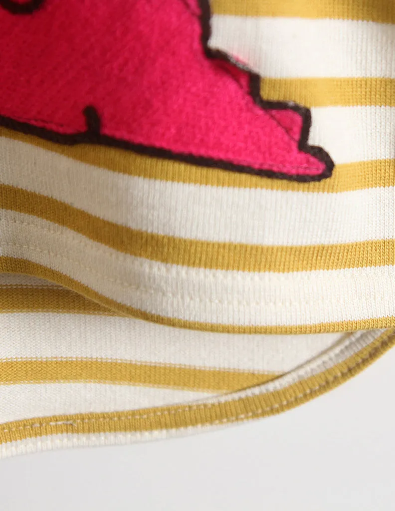 Dinosaur Long Sleeve T-Shirt Yellow