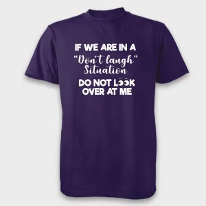 Do not Look At Me Tee Purple