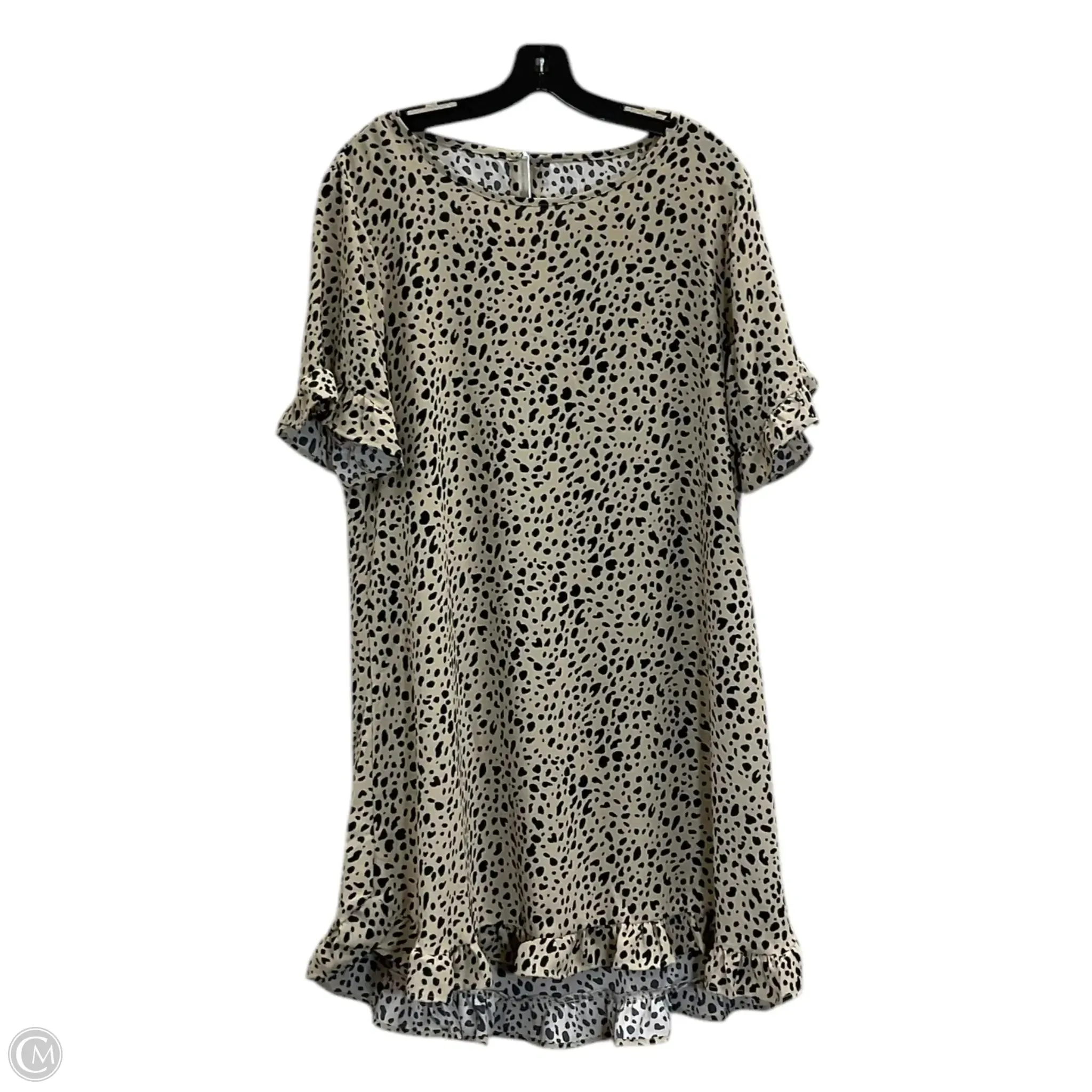 Dress Casual Short By Clothes Mentor In Black & Brown, Size: Xl