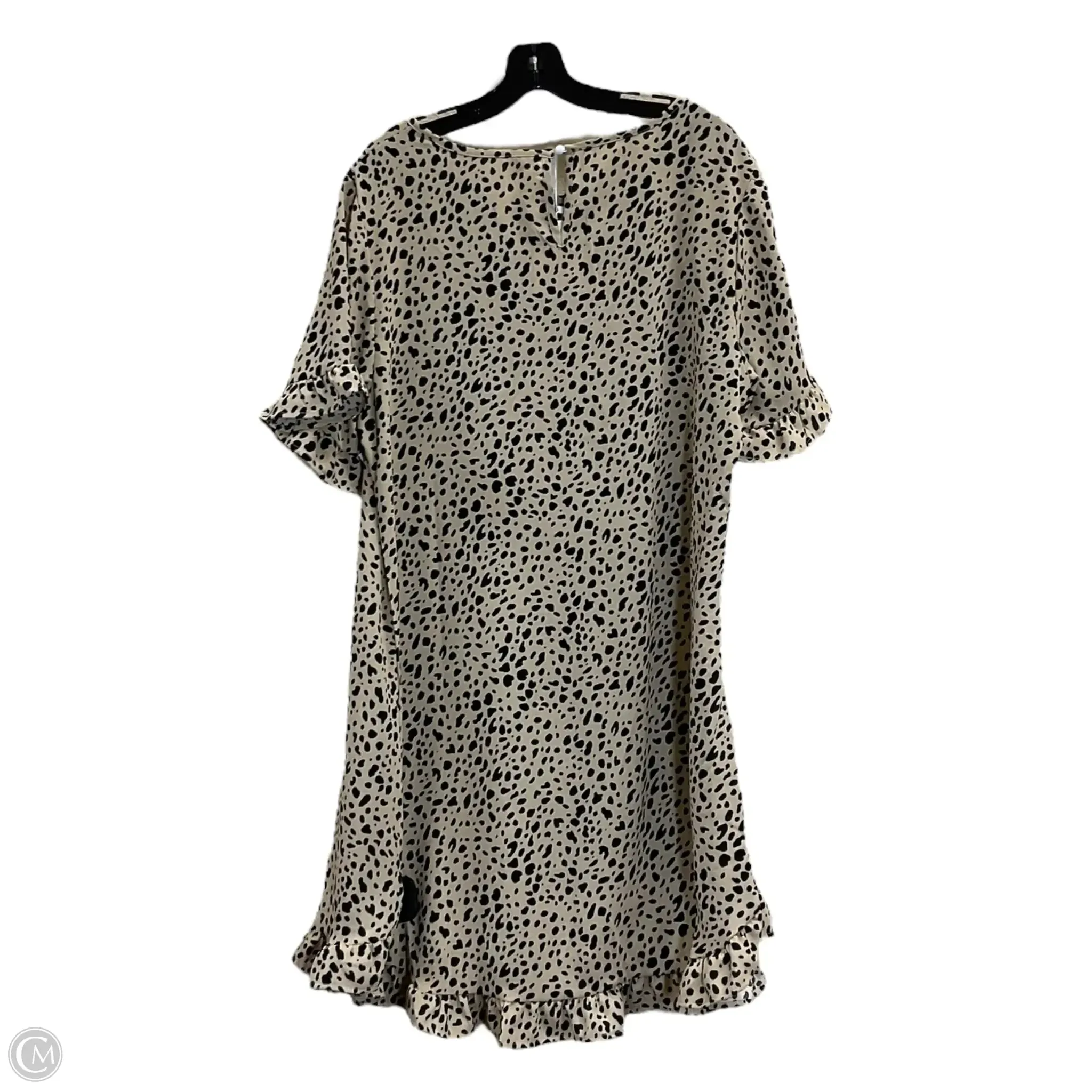 Dress Casual Short By Clothes Mentor In Black & Brown, Size: Xl