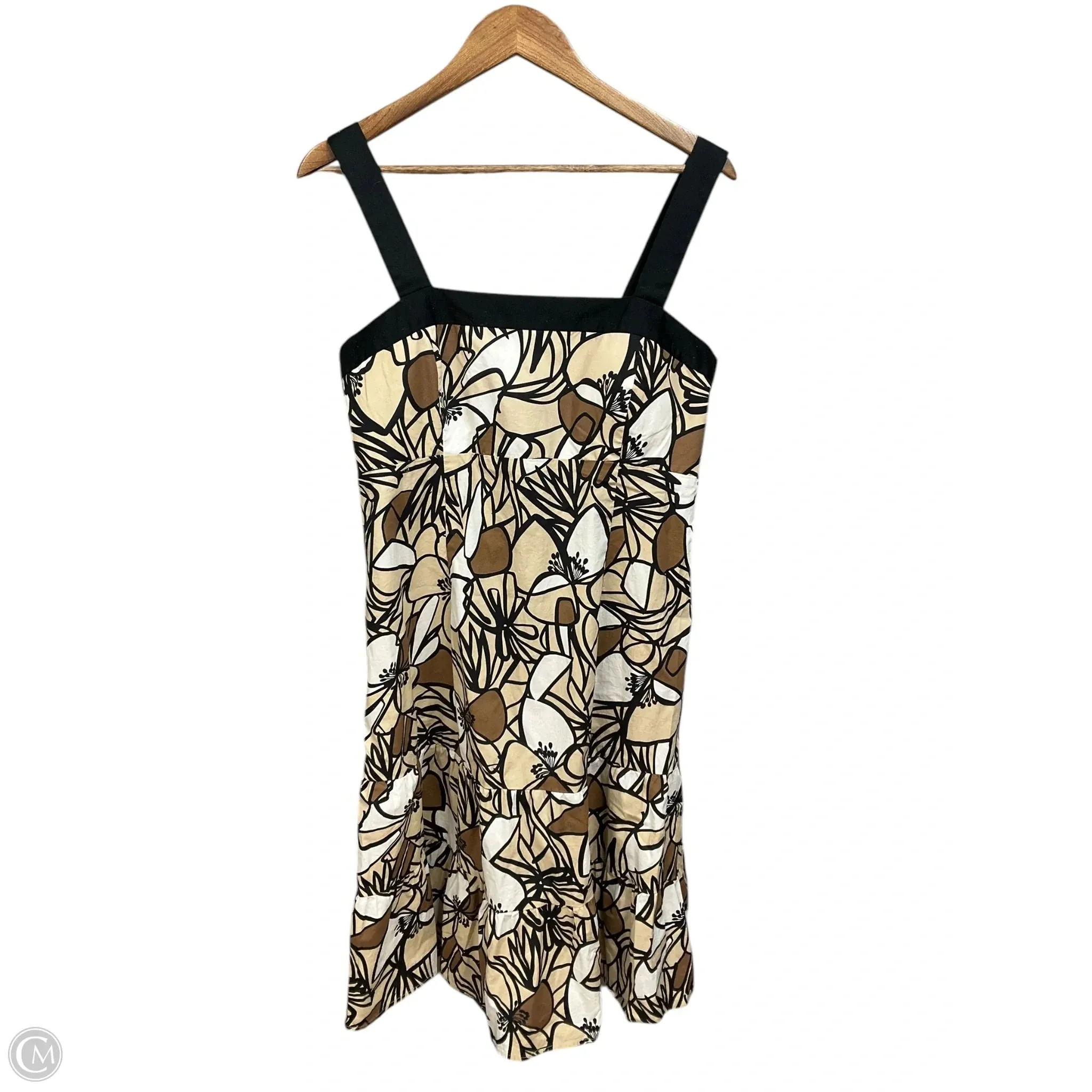 Dress Casual Short By R And K Originals In Brown & Cream, Size: Xl