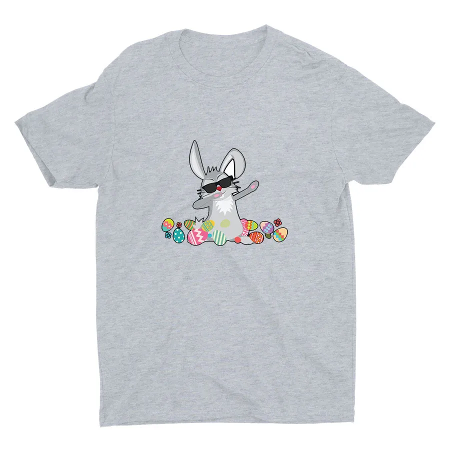Easter Dabbing Bunny Cotton Tee