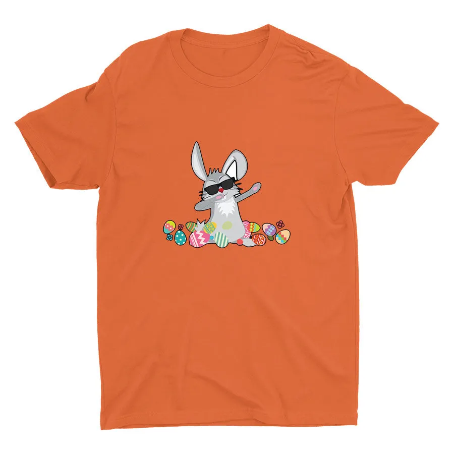 Easter Dabbing Bunny Cotton Tee