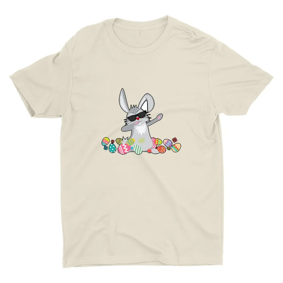 Easter Dabbing Bunny Cotton Tee
