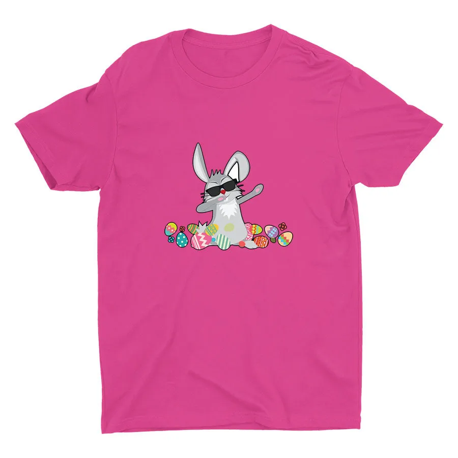 Easter Dabbing Bunny Cotton Tee
