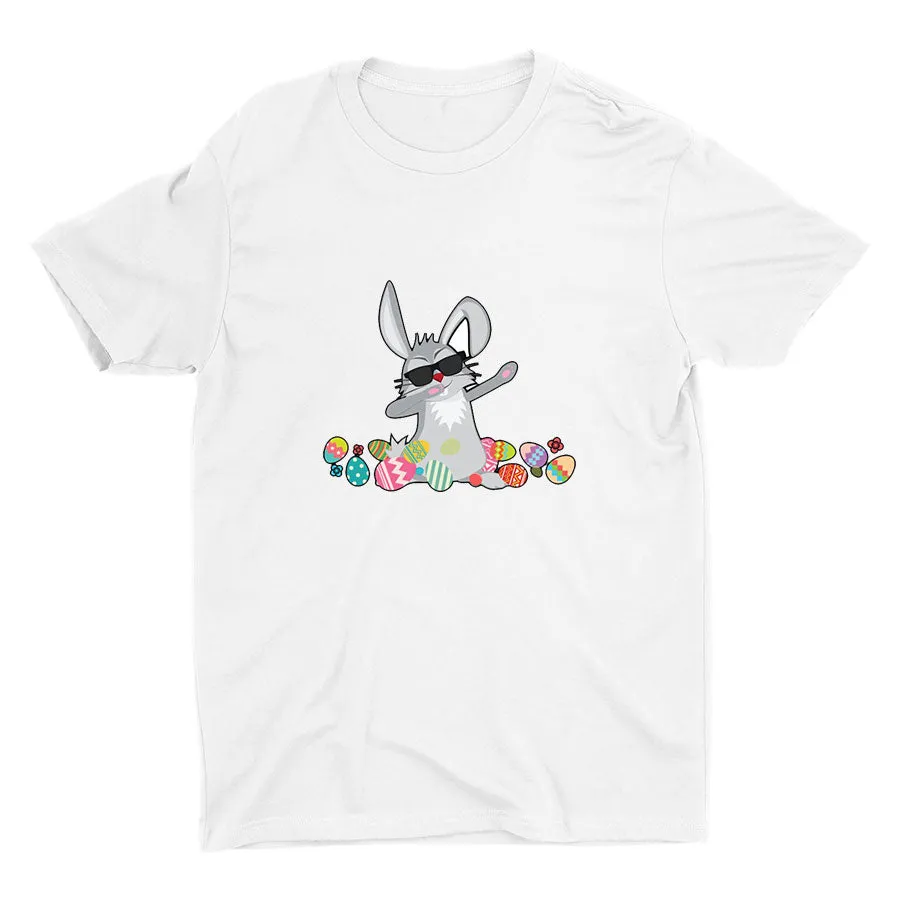 Easter Dabbing Bunny Cotton Tee