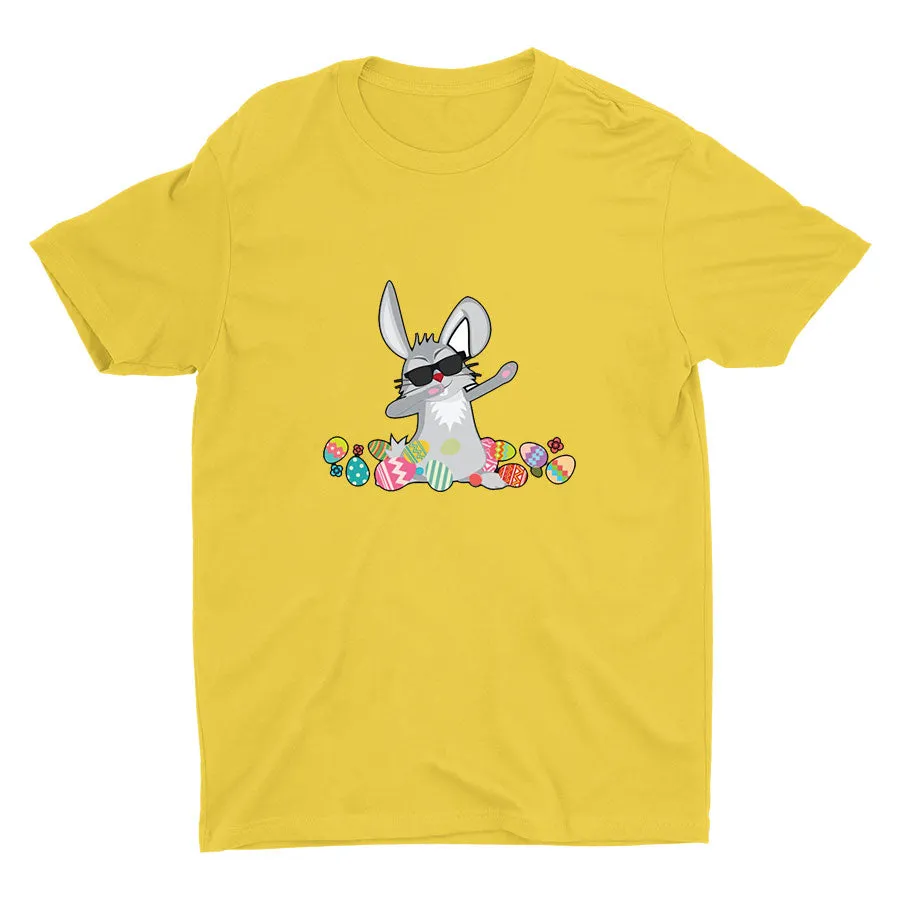 Easter Dabbing Bunny Cotton Tee
