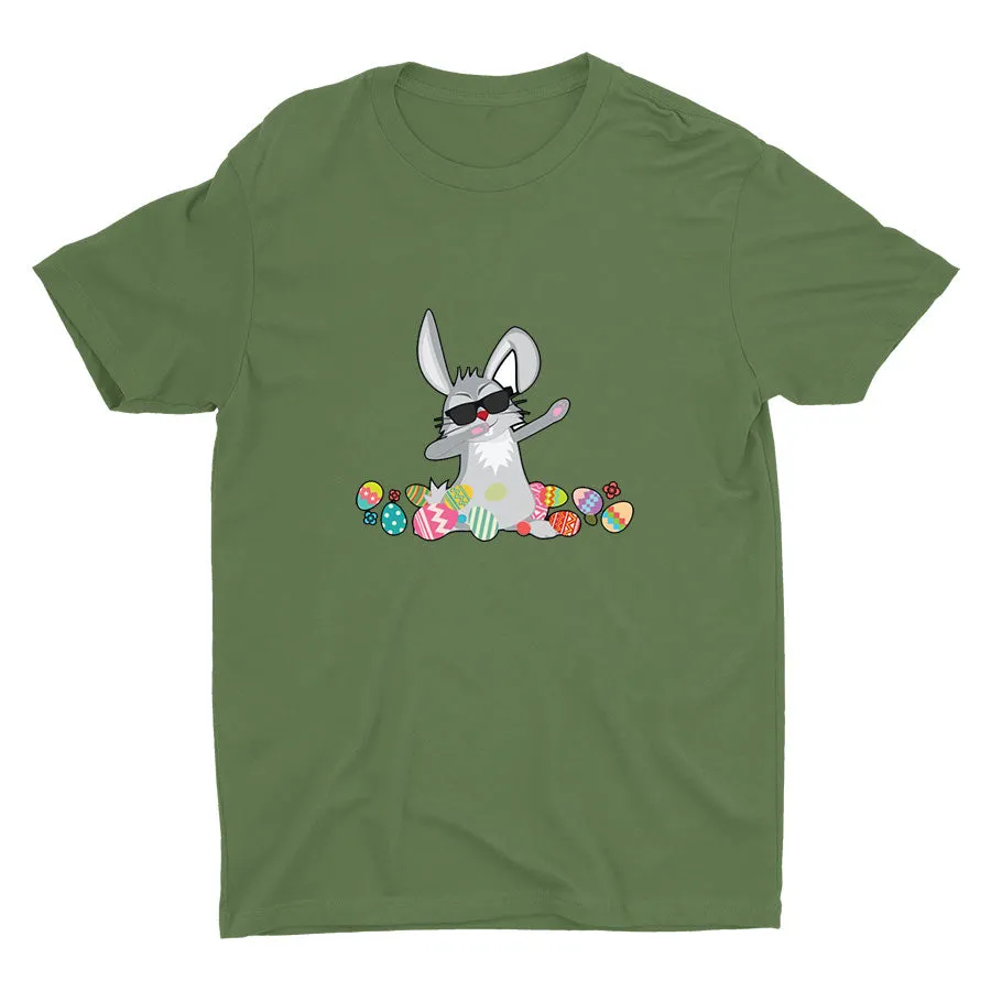 Easter Dabbing Bunny Cotton Tee