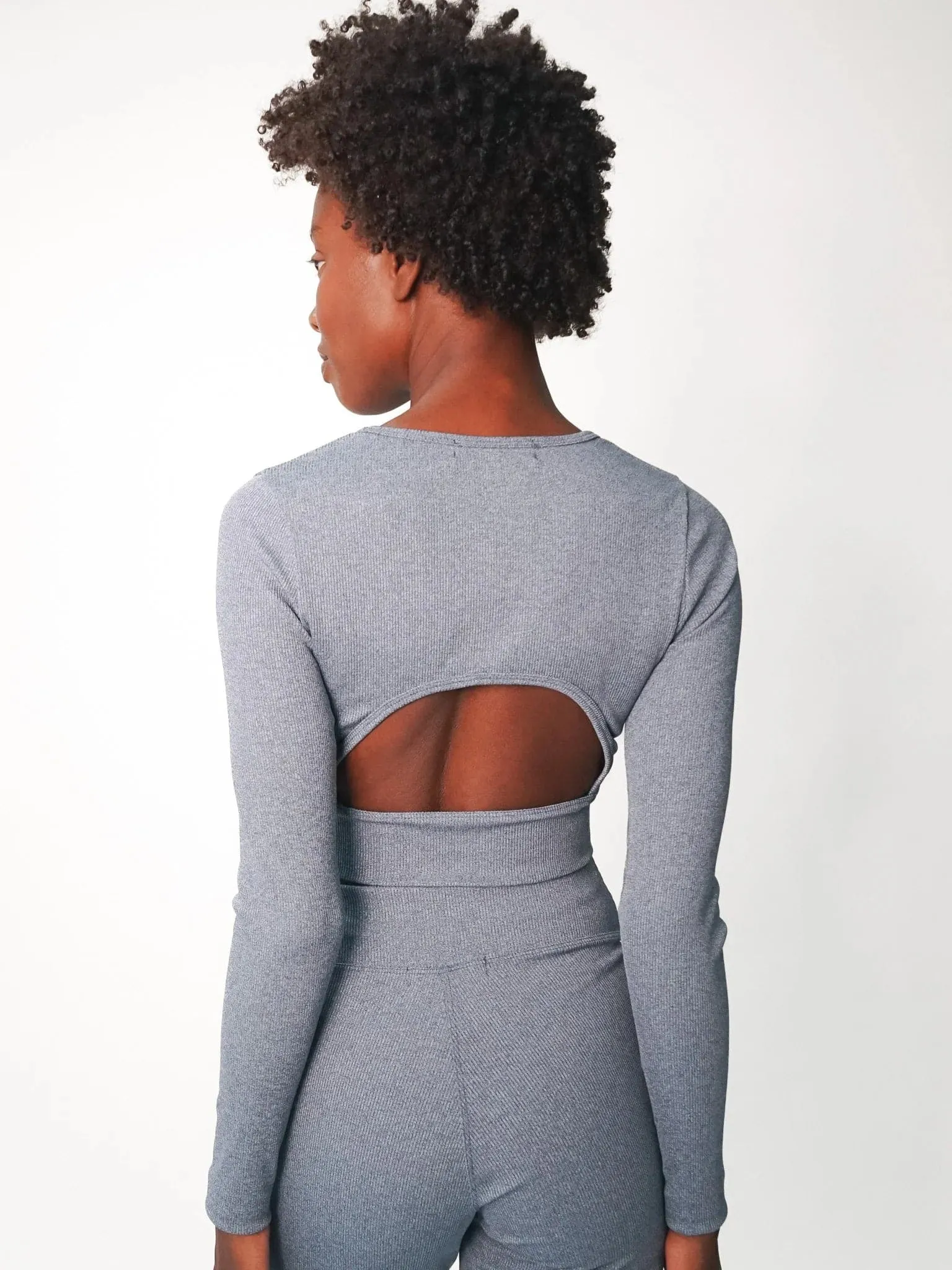 Electric & Rose Kennedy Rib Crop Top