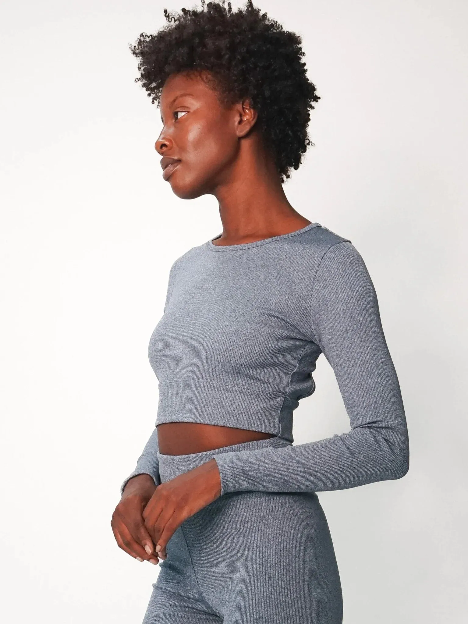 Electric & Rose Kennedy Rib Crop Top
