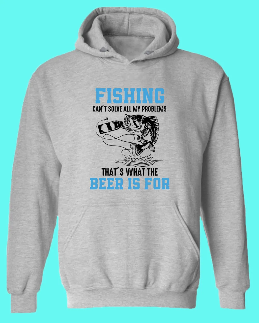 Fishing can't solve all my problems hoodie, funny fishing hoodie
