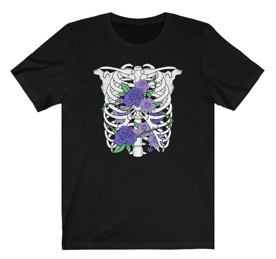 Floral Skeleton T-Shirt