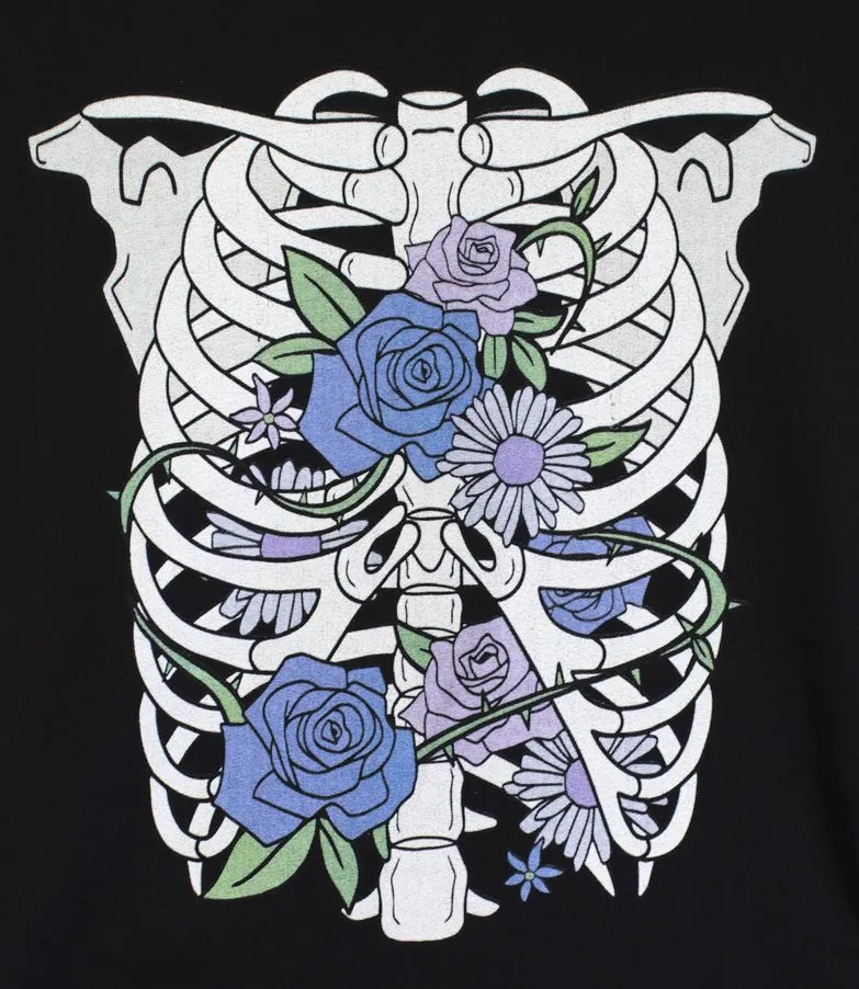 Floral Skeleton T-Shirt