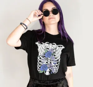 Floral Skeleton T-Shirt