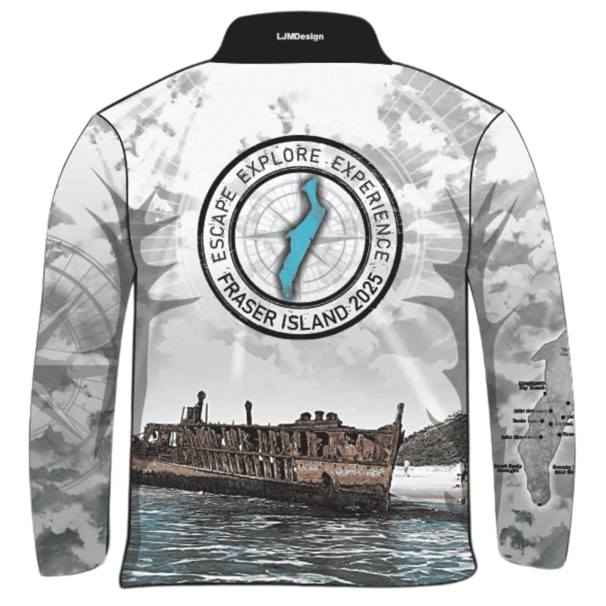 Fraser Island | Escape Explore Fraser Island (K'gari) Fishing Shirt (2025) ★Pre-Order★