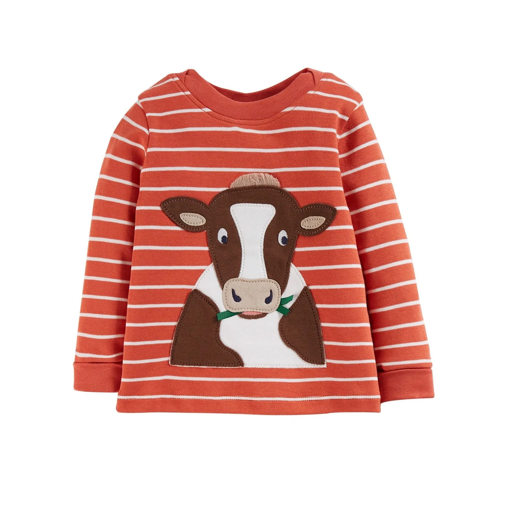 Frugi Easy On Infant T-Shirt Breton Cow
