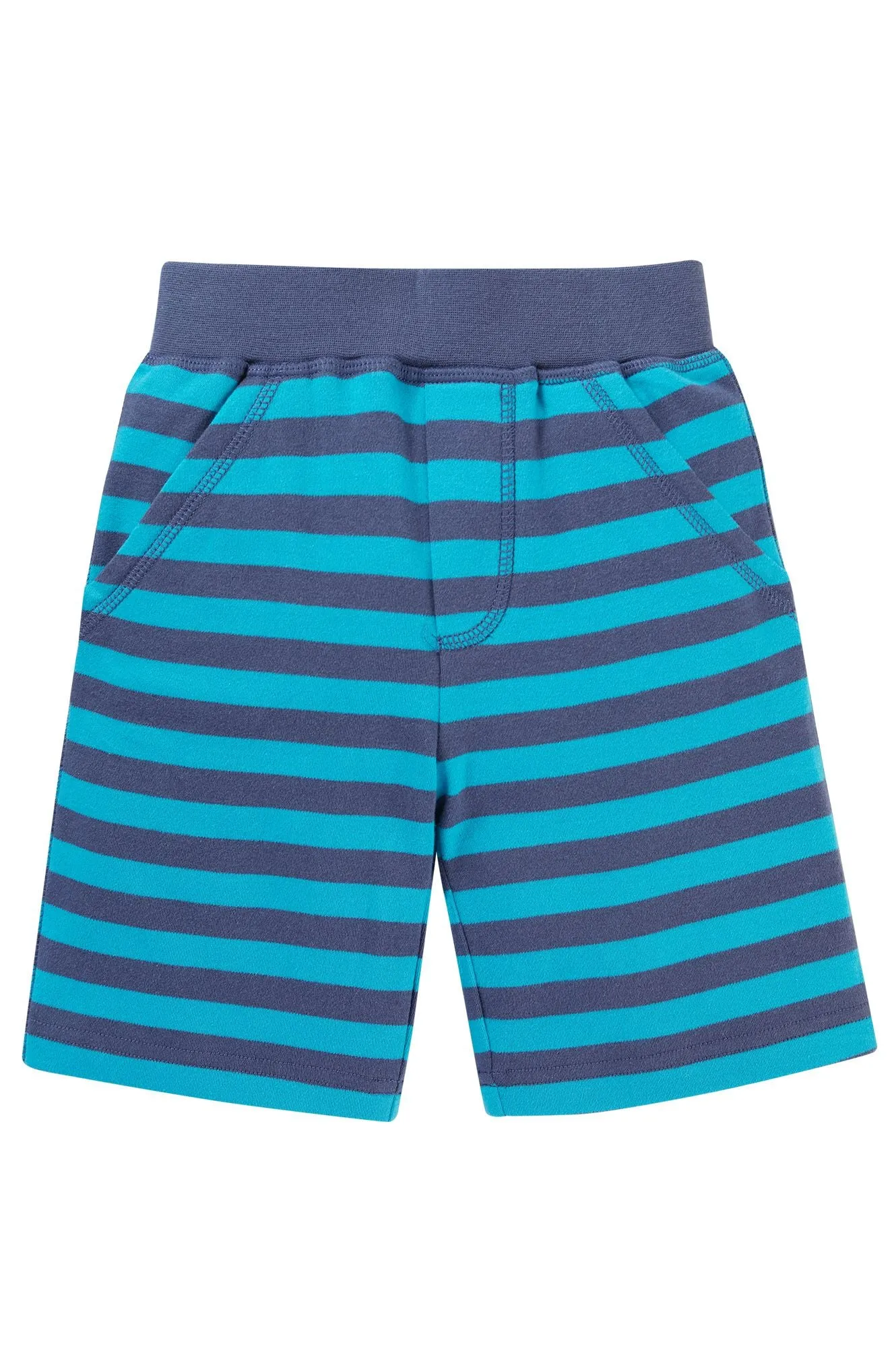 Frugi Ellis Shorts Kq3bk Tropical Blue Stripe
