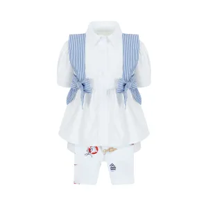 Girls Nautical Legging Set