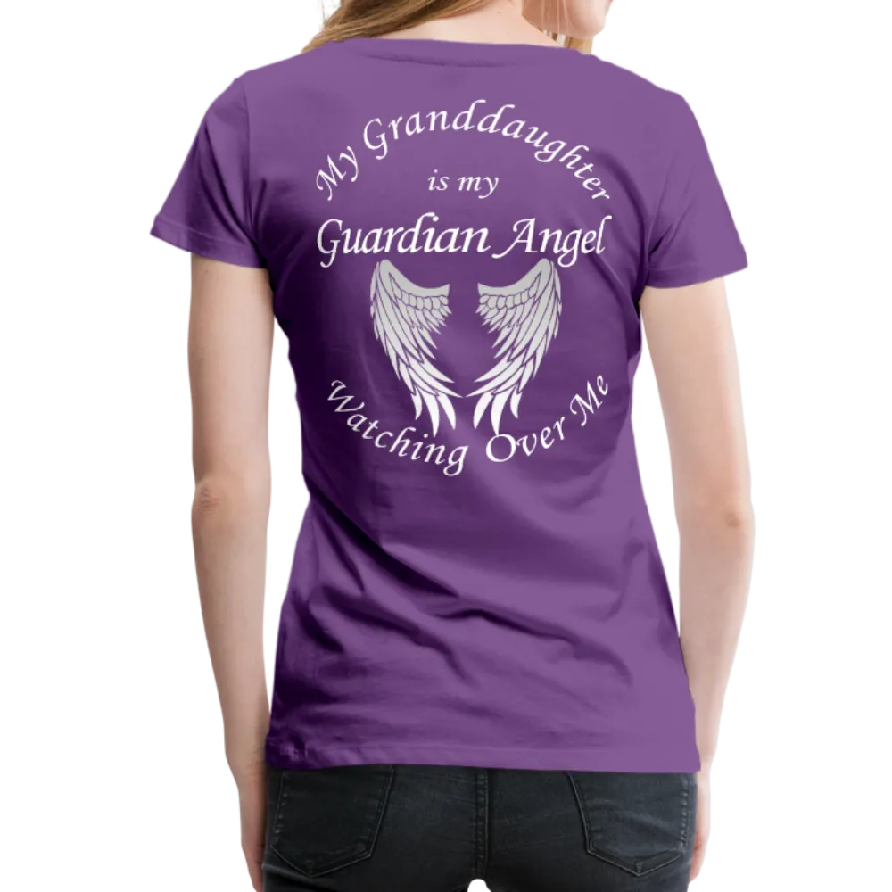 Granddaughter Guardian Angel Women’s Premium T-Shirt (CK1890)