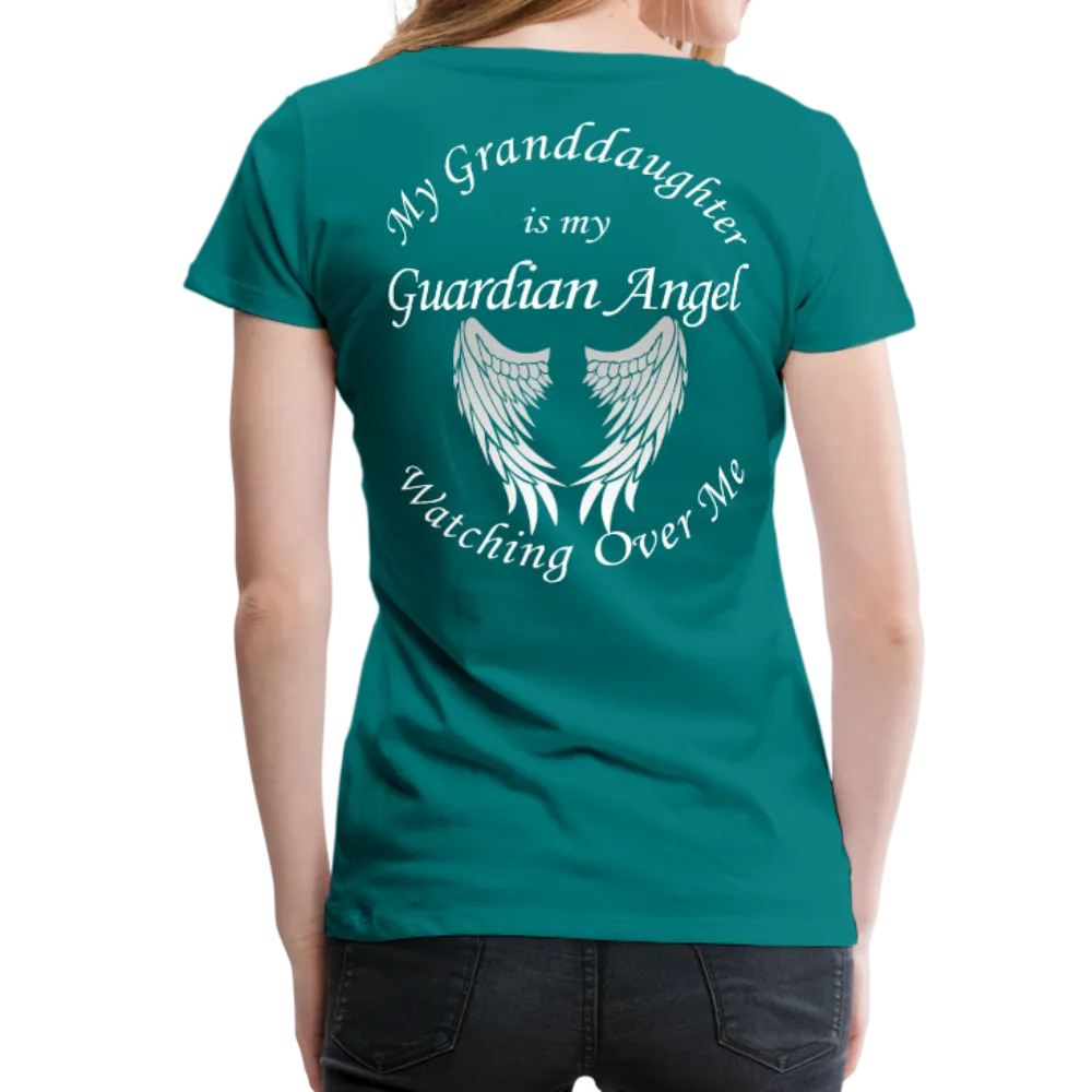 Granddaughter Guardian Angel Women’s Premium T-Shirt (CK1890)
