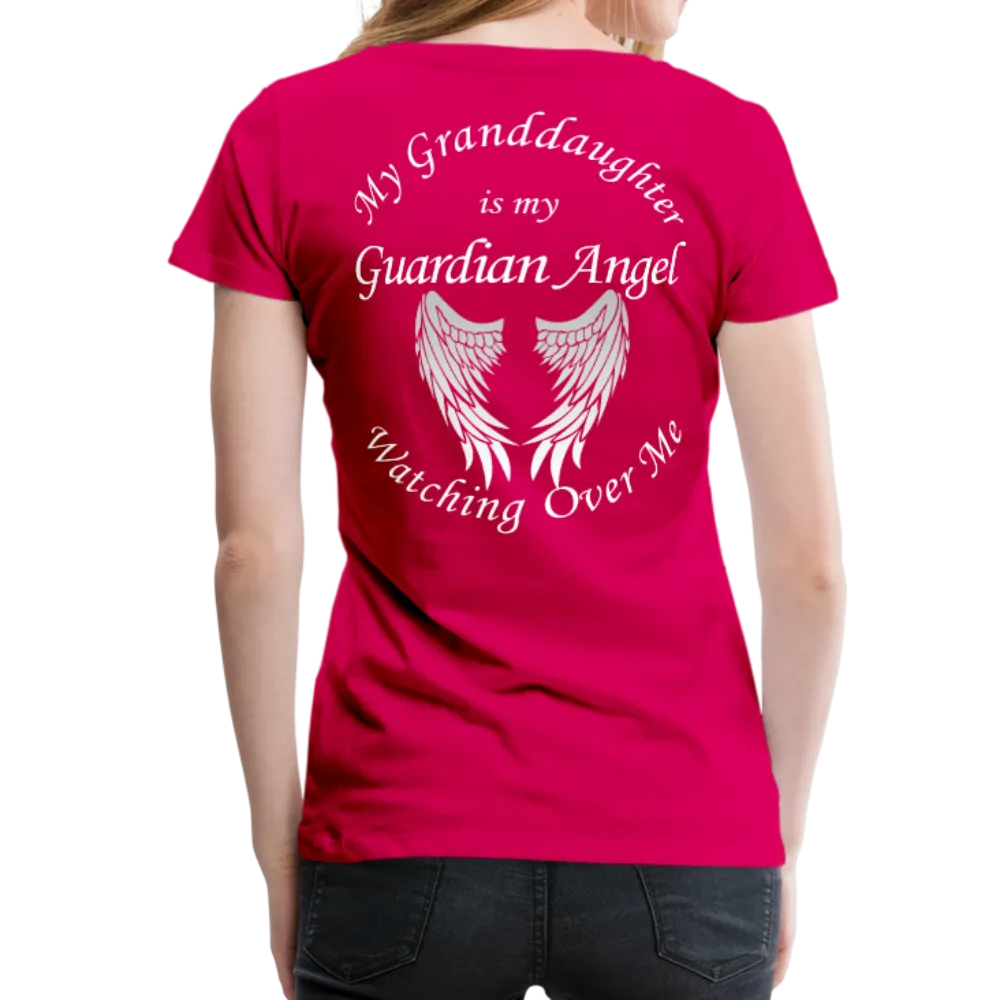 Granddaughter Guardian Angel Women’s Premium T-Shirt (CK1890)