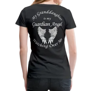 Granddaughter Guardian Angel Women’s Premium T-Shirt (CK1890)