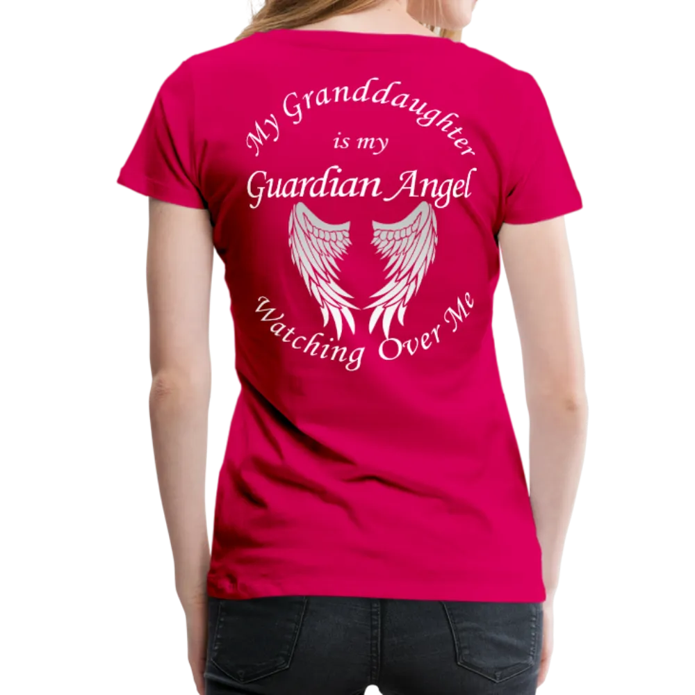 Granddaughter Guardian Angel Women’s Premium T-Shirt (CK1890)