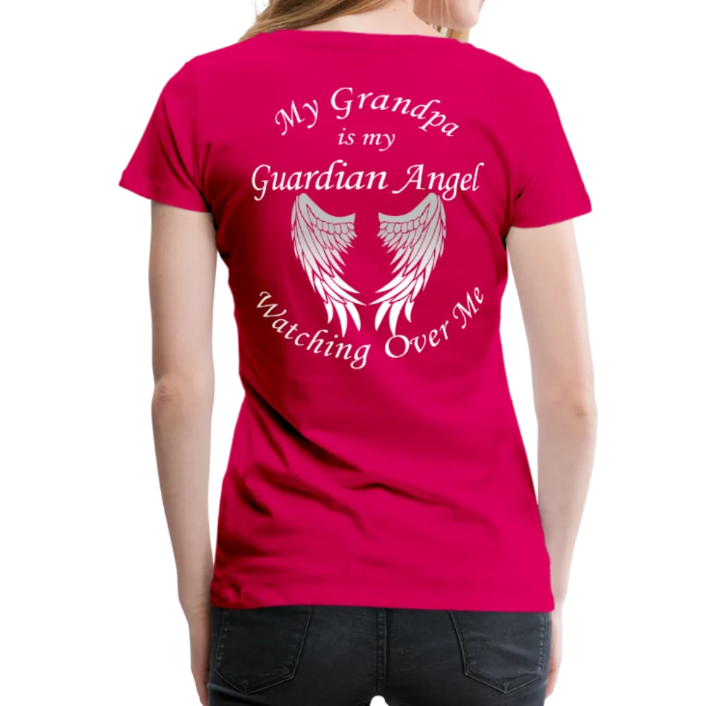 Grandpa Guardian Angel Women’s Premium T-Shirt (CK1458W)