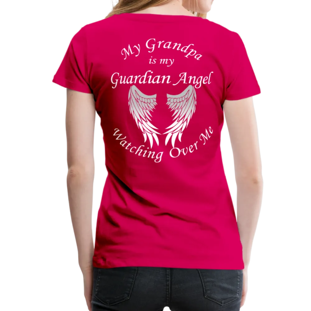 Grandpa Guardian Angel Women’s Premium T-Shirt (CK1458W)