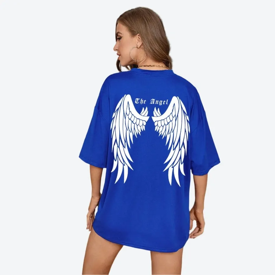 Graphic Angel Wings Oversized T-Shirts