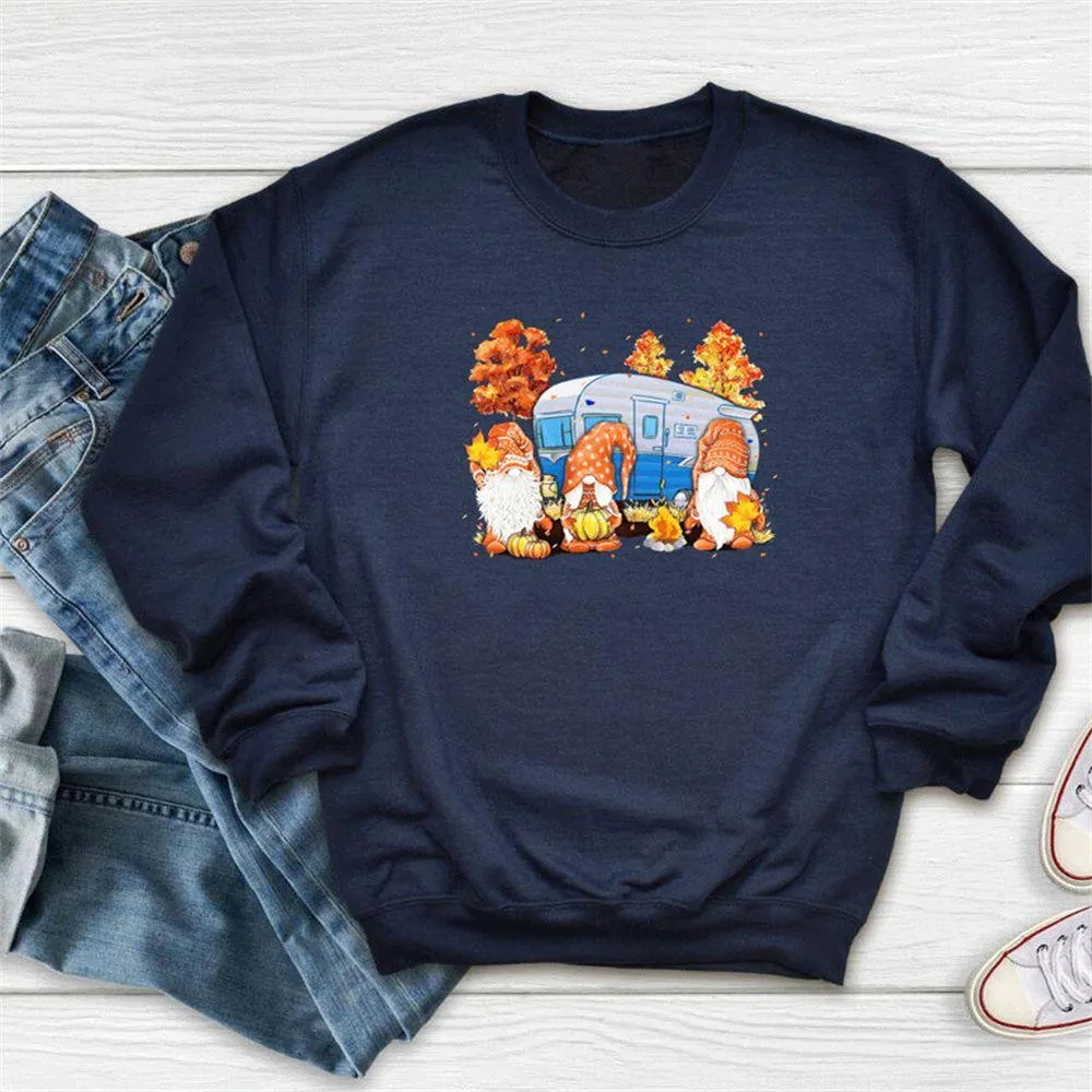 Graphic long Sleeve Shirts Blue Car