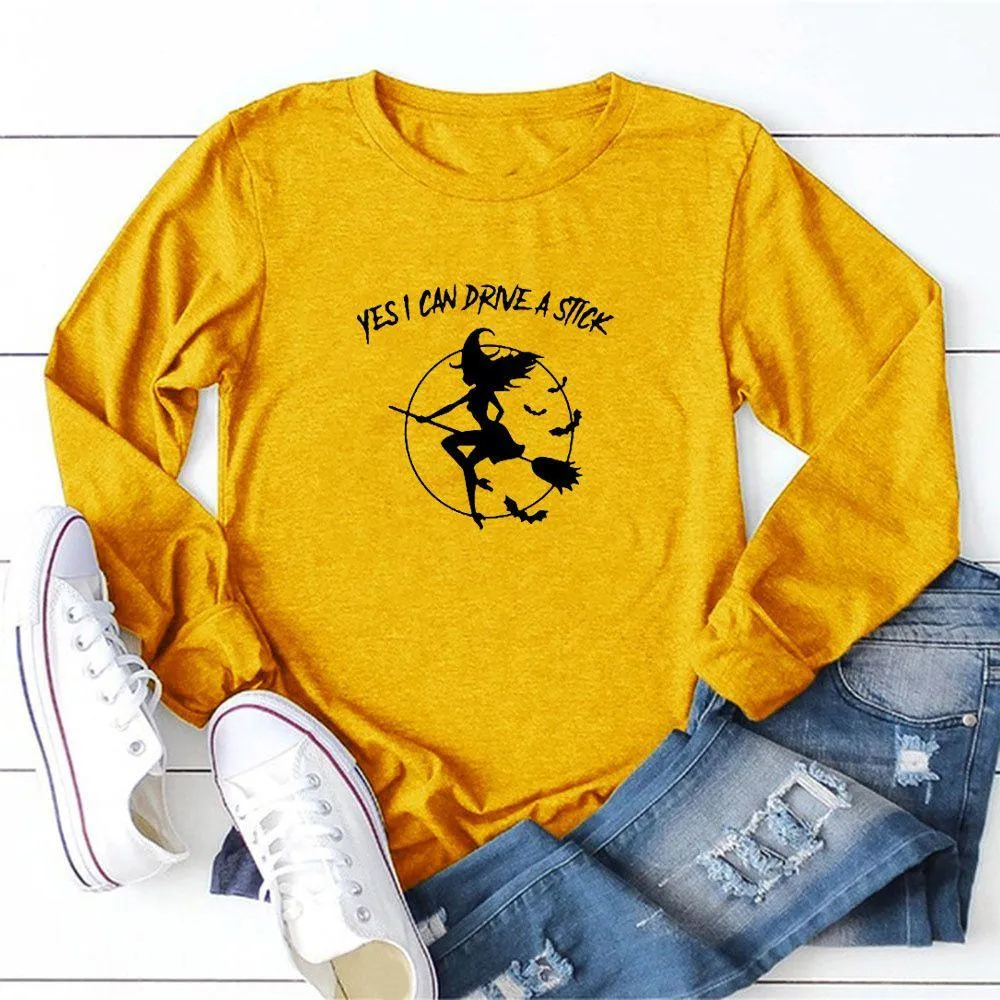 Graphic long Sleeve Shirts Broom