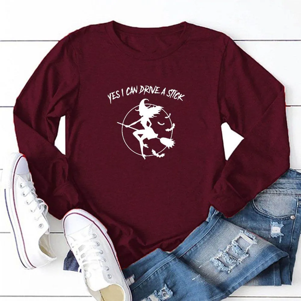 Graphic long Sleeve Shirts Broom