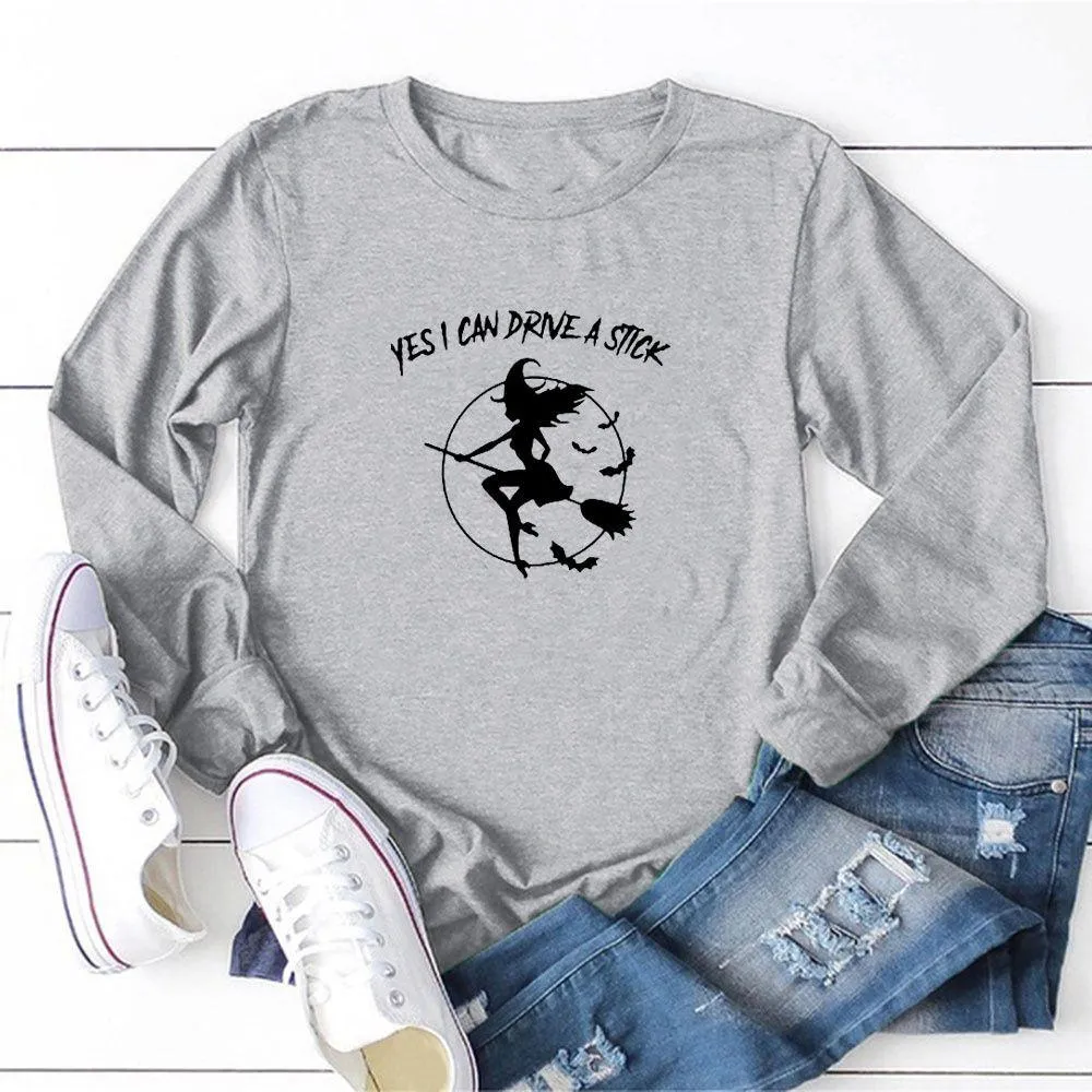 Graphic long Sleeve Shirts Broom