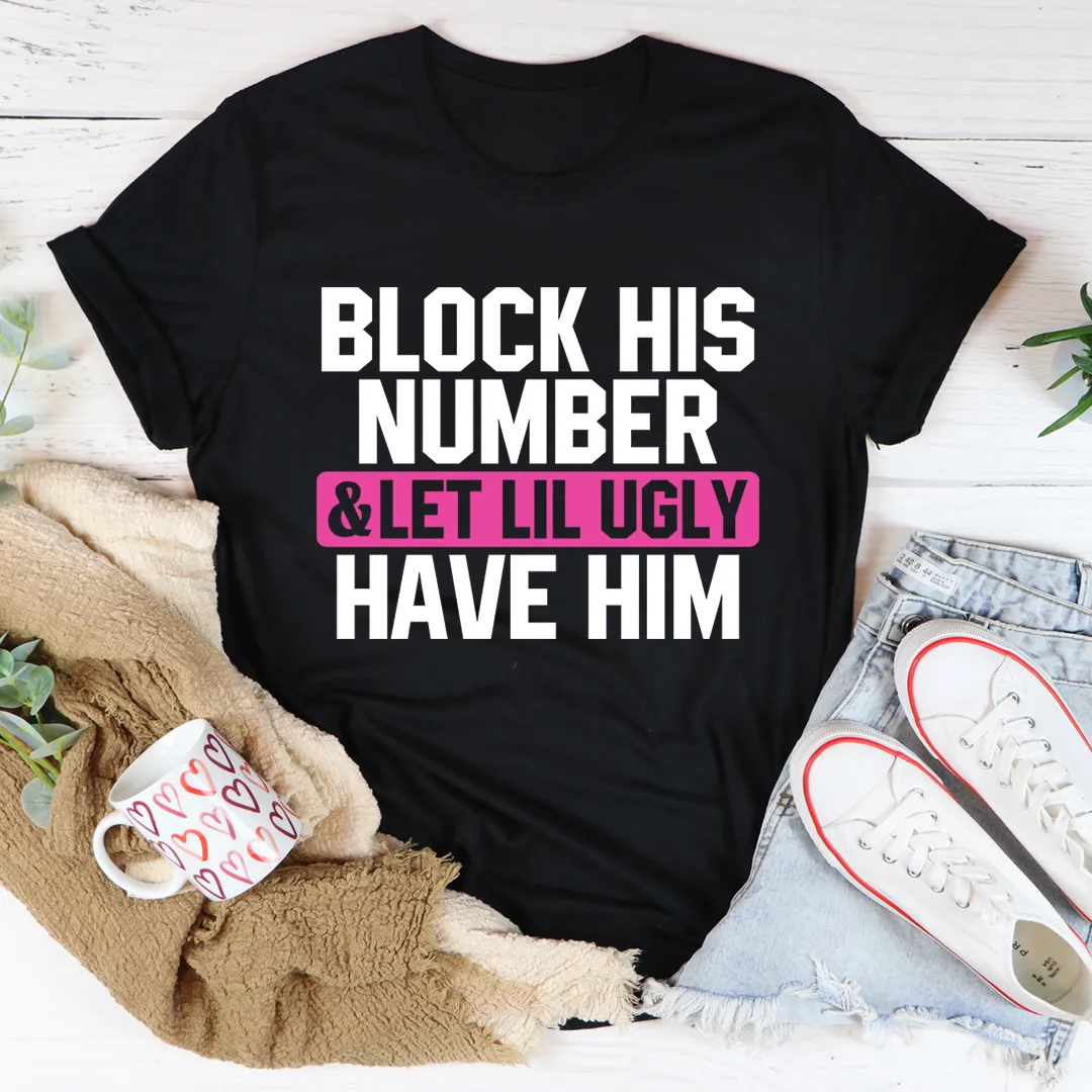 Graphic T-Shirts Block His Number Tee