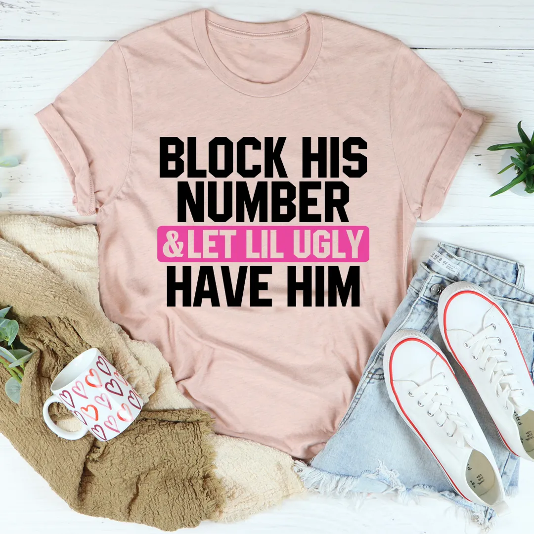 Graphic T-Shirts Block His Number Tee