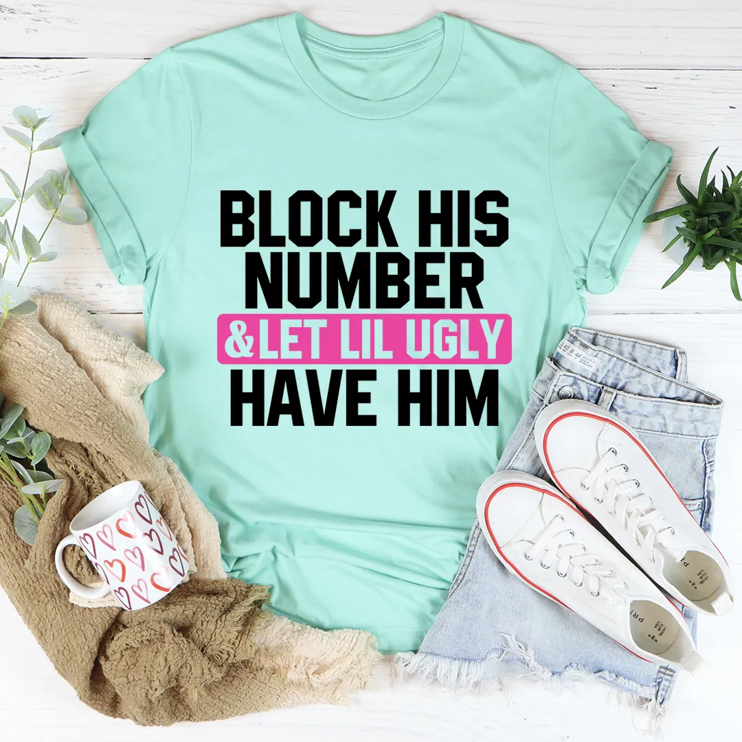 Graphic T-Shirts Block His Number Tee
