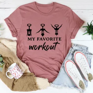 Graphic T-Shirts My Favorite Workout Tee