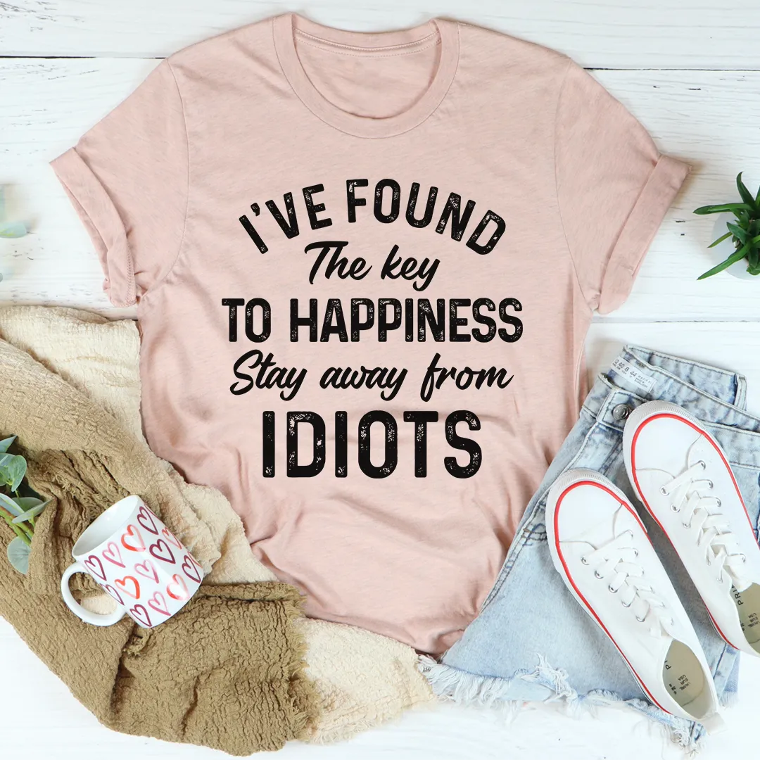Graphic T-Shirts The Key To Happiness Tee