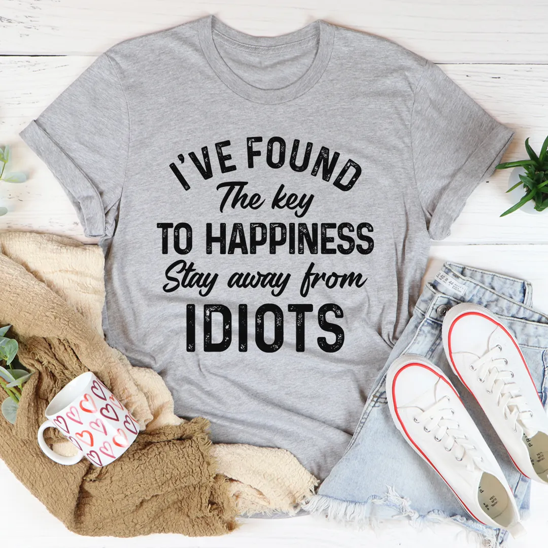 Graphic T-Shirts The Key To Happiness Tee