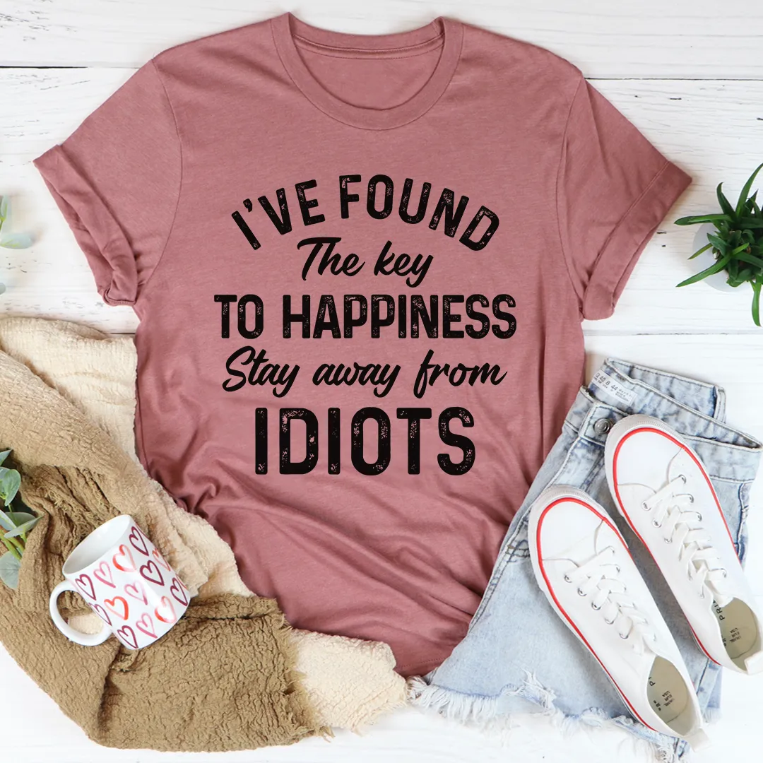 Graphic T-Shirts The Key To Happiness Tee