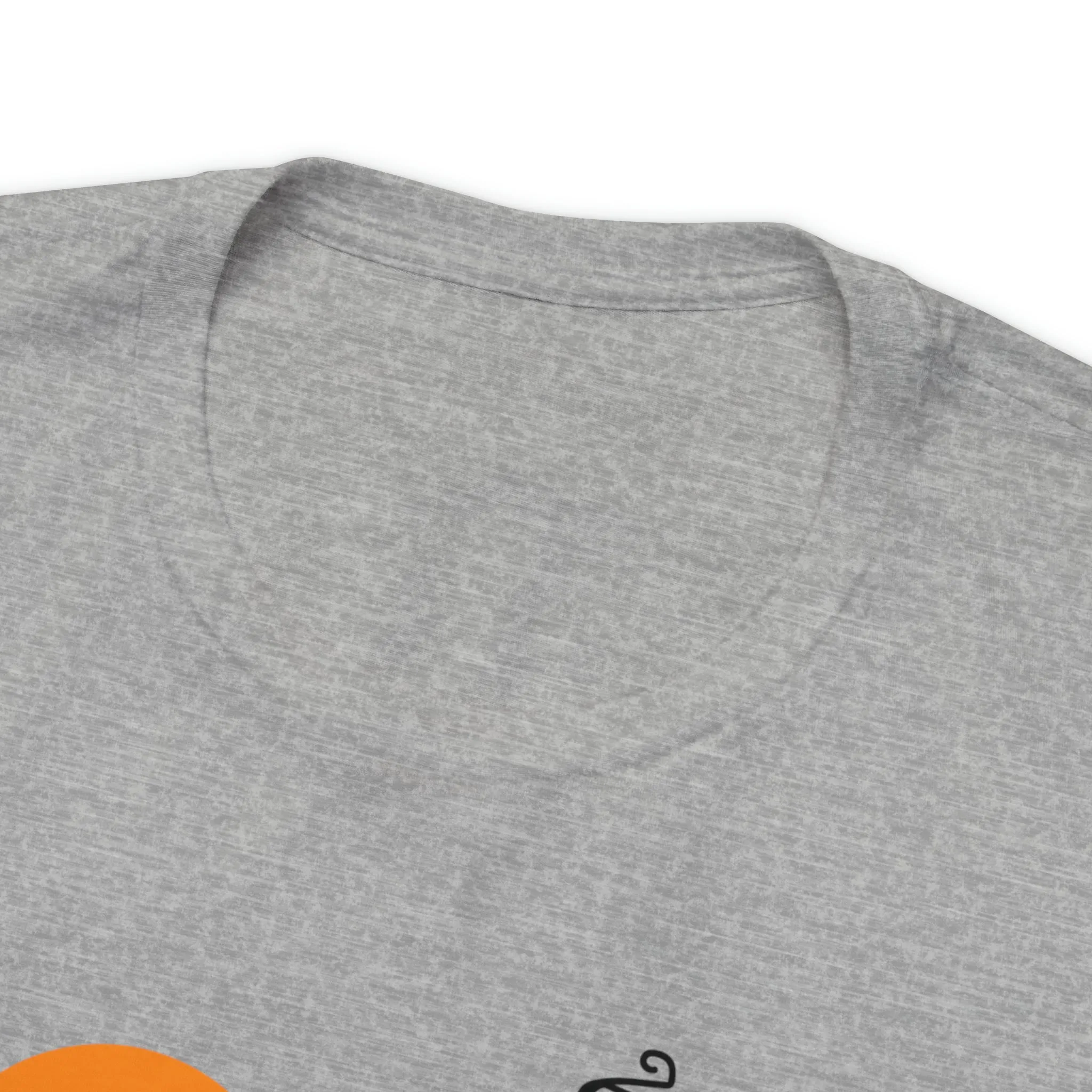 Happy Halloween Haunted House with Bats T-Shirt | Orange and Black Scary Tee |  Bella Canvas 3001Unisex | Creepy Short Sleeve Tshirt