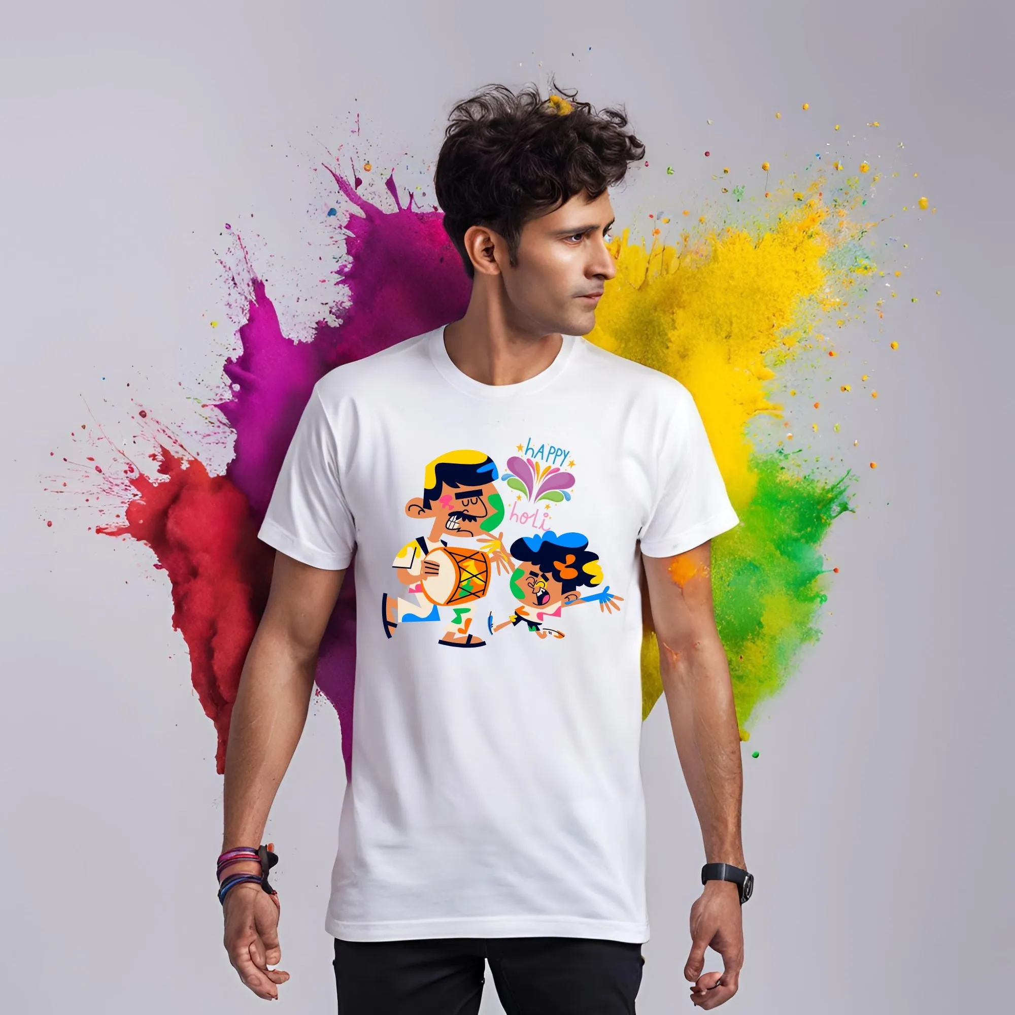 Happy Holi T-shirts For All